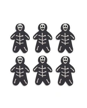 Skeleton Sugar Cake Toppers (6pk)