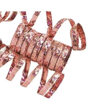 Rose Gold Holographic Streamers - 10 Coils