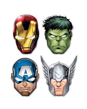 Mighty Avengers Masks (6pk)