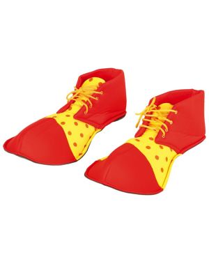 Red and Yellow Clown Shoes - Adult