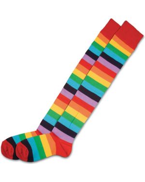Rainbow Striped Socks - Adult