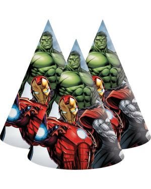 Avengers Infinity Stones Party Hats (6pk)