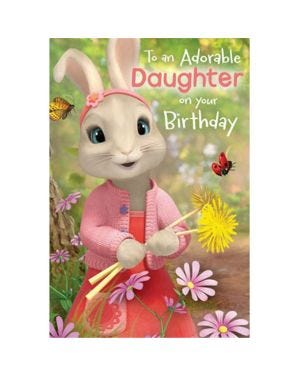 Peter Rabbit &#039;Daughter&#039; Pop-Up Birthday Card