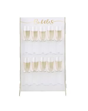 Gold Wedding Prosecco Wall Drinks Holder