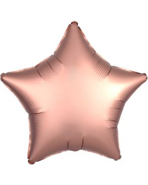 Rose Copper Satin Luxe Star Foil Balloon - 18&quot;