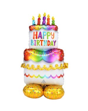 Cake AirLoonz Air Fill Foil Balloon - 53&quot;