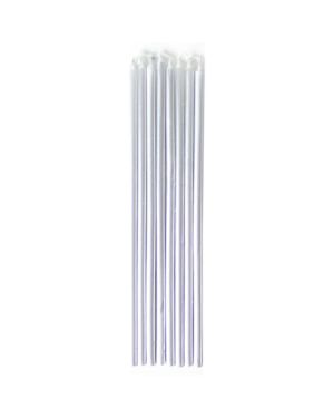Silver Tall Candles - 16cm (10pk)