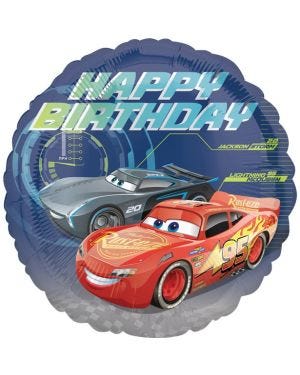 Cars &#039;Happy Birthday&#039; Foil Balloon - 18&quot;