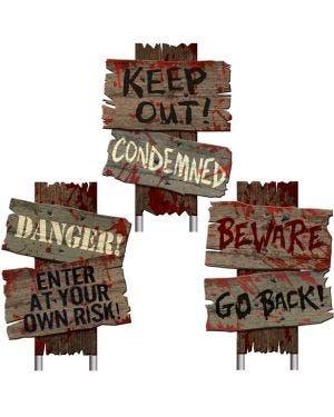 Cemetery Path Signs - 30.4cm