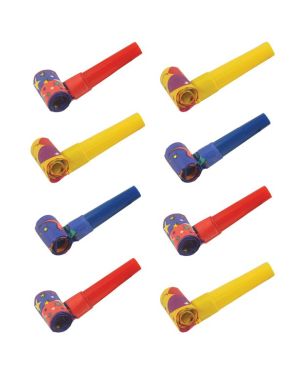 Jazzy Paper Party Blowers (8pk)
