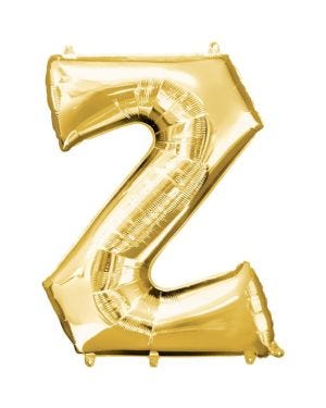Gold Letter Z Balloon - 16&quot; Foil