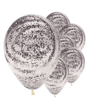 Graffiti Marble Black Balloons - 12&quot; Latex (25pk)