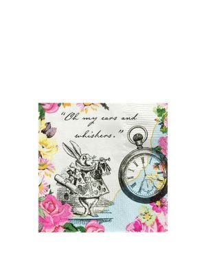 Alice in Wonderland Napkins - 25cm (20pk)