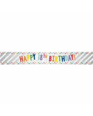 Happy 18th Birthday Foil Banner - 1.74m