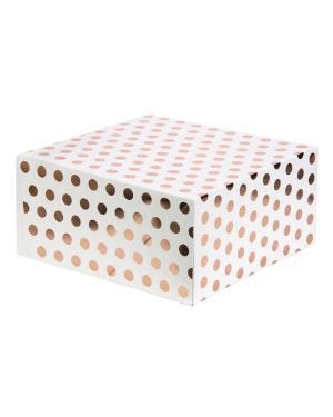 Rose Gold Polka Dot Cake Box - 10&quot;