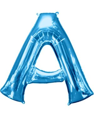 Blue Letter A Balloon - 34&quot;Foil