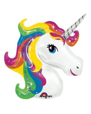 Rainbow Unicorn SuperShape Balloon - 33&quot; Foil
