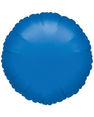 Blue Round Balloon - 18&#039;&#039; Foil - unpackaged