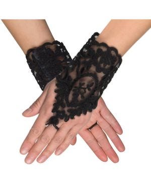 Black Lace Glovelettes