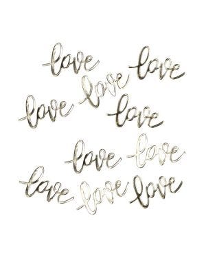 Gold Wedding Love Table Confetti (14g pack)