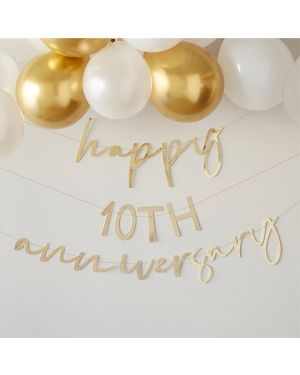 Anniversary Gold Customisable Bunting