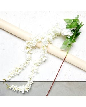Cream Wisteria Decoration (2pk)