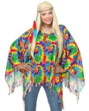 Hippie Poncho - Adult Costume