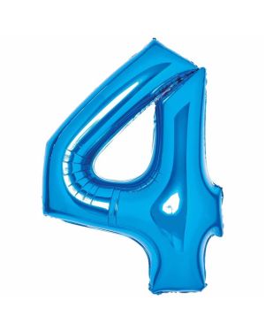 Blue Foil Number Balloons - 34&quot;