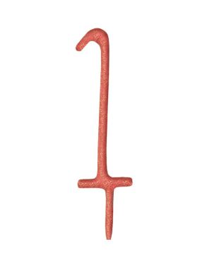Rose Gold Sparkler Number 1 Candle - 17.8cm