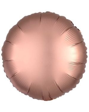 Rose Copper Satin Luxe Circle Foil Balloon - 18&quot;