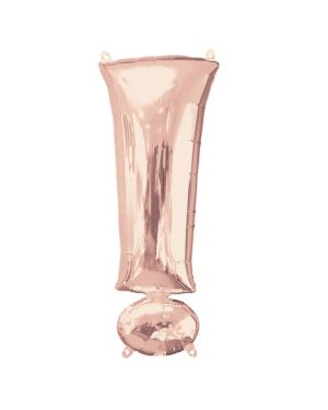 Rose Gold Exclamation Mark Air Filled Balloon - 16&quot; Foil