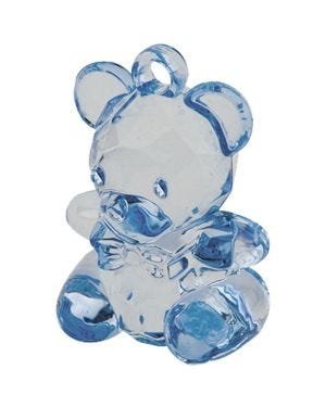 Blue Crystal Teddy - 4.5cm (6pk)