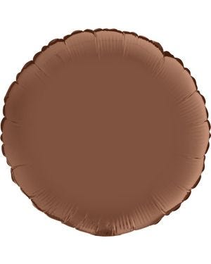 Satin Chocolate Round Foil Balloon - 18&quot;