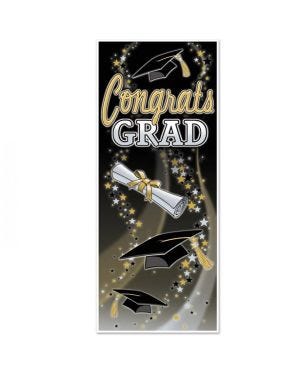 Congratulations Grad Door Cover -1.8m x 76cm