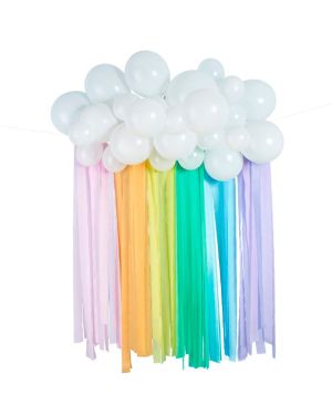 Rainbow Balloon Backdrop Kit - 30 Balloons