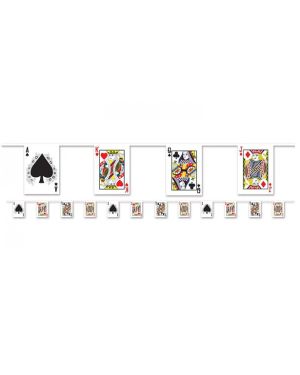 Playing Card Plastic Bunting - 3.66m