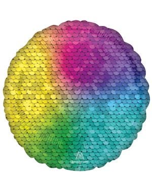 Rainbow Sequins Balloon - 18&quot; Foil