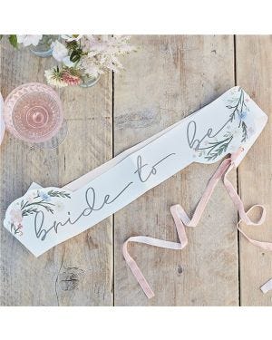 Boho Floral Bride to Be Sash