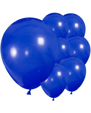 Blue Balloons with Ribbon - 9&quot; Latex (30pk)