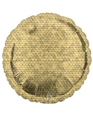 Gold Sequin Print Balloon - 18&quot; Foil