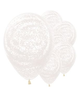 Graffiti Frosty White Balloons - 12&quot; Latex (25pk)