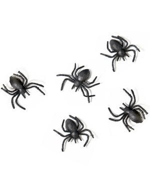 Mini Plastic Spiders - 3cm (10pk)