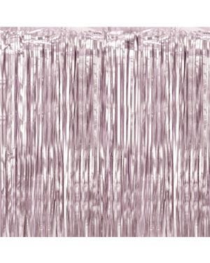 Dusky Pink Foil Curtain - 2.5m