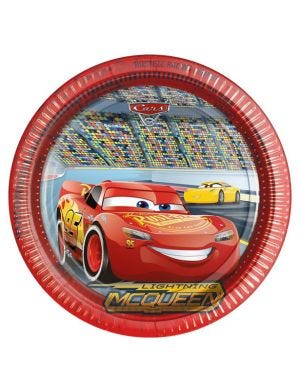Disney Cars 3 - Paper Party Plates - 23cm (8pk)