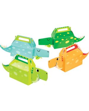 3D Dino Boy Party Boxes (4pk)