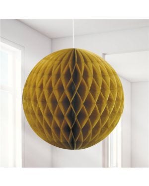 Gold Honeycomb Ball Decoration - 20cm