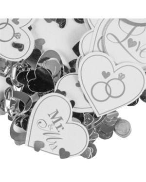 &#039;I Do&#039; White and Silver Wedding Confetti (34g pack)