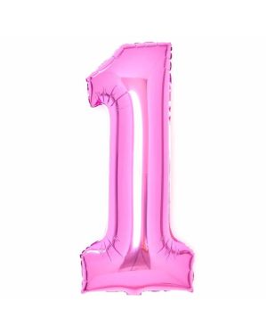Pink Foil Number Balloons - 34&quot;