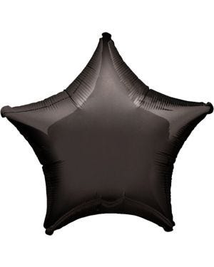 Black Star Balloon - 19&quot; Foil - Unpackaged