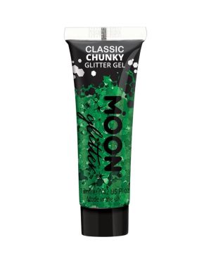 Chunky Glitter Body Gel - Green 12ml